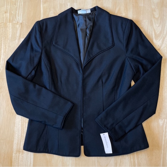 Dress Barn Jackets & Blazers - Dress Barn Open Front Rayon Blend Blazer - Black
